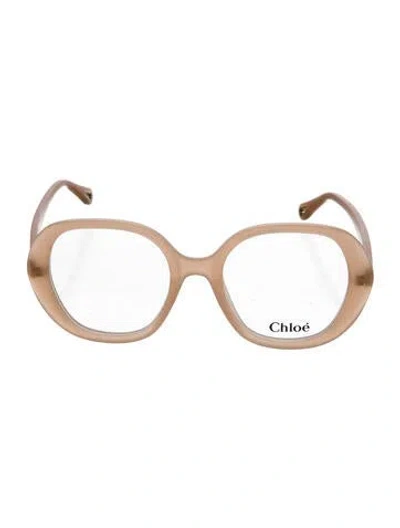 Pre-owned Chloé Oversize Eyeglasses In Neutral