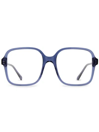 Chloé Oversize Frame Glasses In Blue