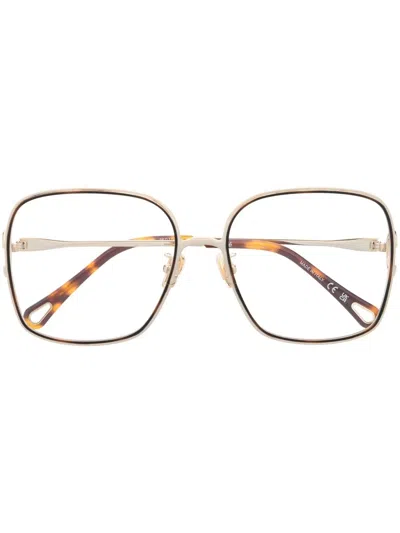 Chloé Oversize-frame Glasses In Neutrals