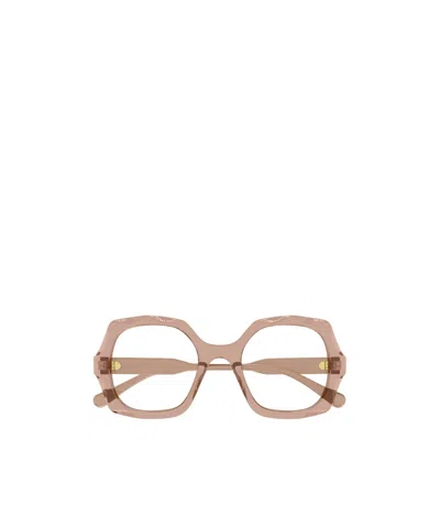 Chloé Brille Mit Oversized-gestell In Nude
