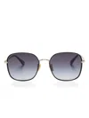 Chloé Oversize-frame Sunglasses In Gold