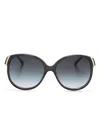 Chloé Sonnenbrille Mit Oversized-gestell In Grau