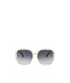 Chloé Oversize Frame Sunglasses In Gray