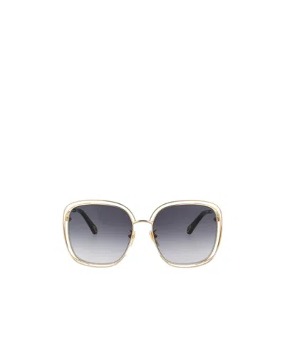 Chloé Oversize Frame Sunglasses In Gray