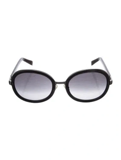 Pre-owned Chloé Oversize Gradient Sunglasses In Black