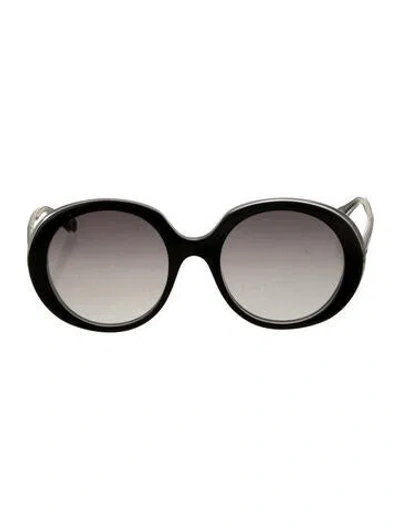 Pre-owned Chloé Oversize Gradient Sunglasses In Black