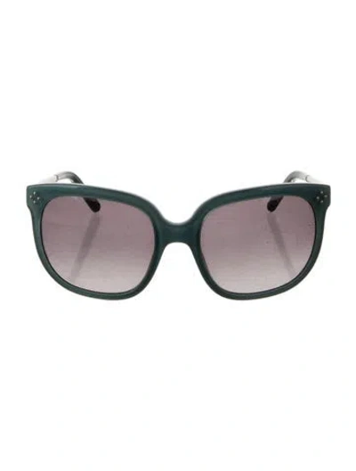 Pre-owned Chloé Oversize Gradient Sunglasses In Blue