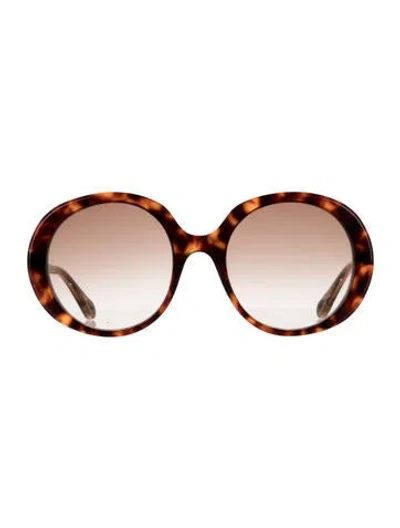 Pre-owned Chloé Oversize Gradient Sunglasses In Brown