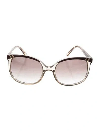 Pre-owned Chloé Oversize Gradient Sunglasses In Multi