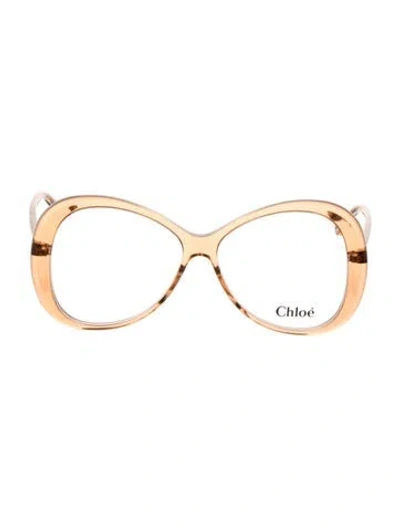 Pre-owned Chloé Oversize Gradient Sunglasses In Neutral
