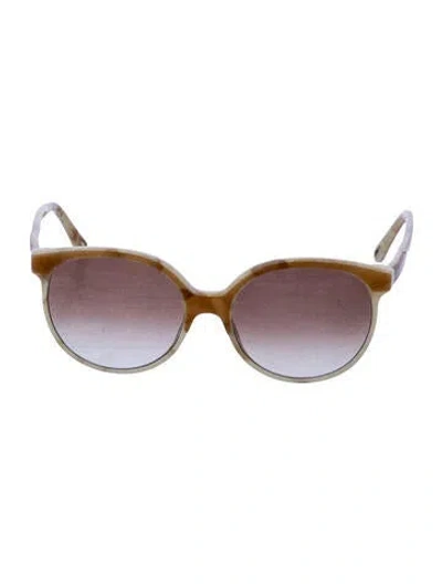 Pre-owned Chloé Oversize Gradient Sunglasses In Neutral