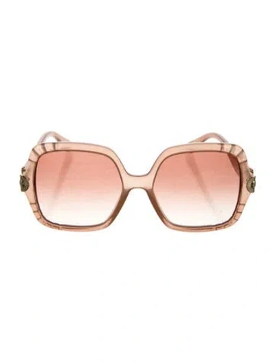 Pre-owned Chloé Oversize Gradient Sunglasses In Neutral