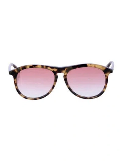 Pre-owned Chloé Oversize Gradient Sunglasses In Neutral