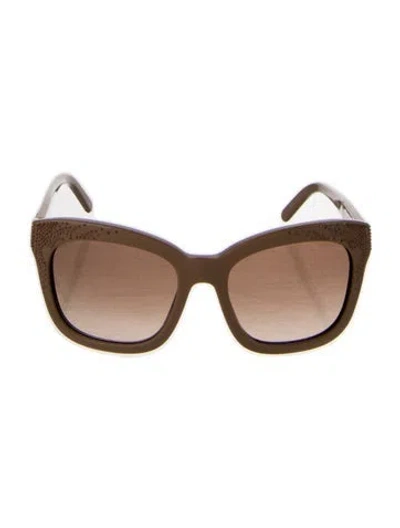 Pre-owned Chloé Oversize Gradient Sunglasses In Neutral