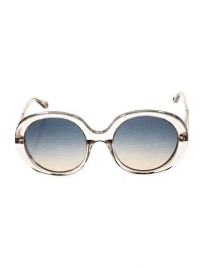 Pre-owned Chloé Oversize Gradient Sunglasses In Neutral