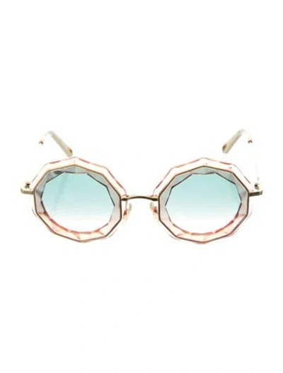 Pre-owned Chloé Oversize Gradient Sunglasses In Pink