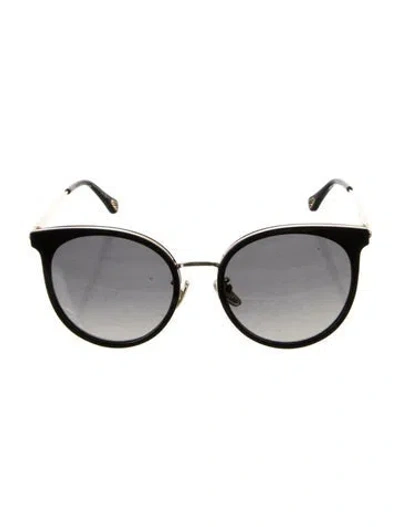 Pre-owned Chloé Oversize Gradient Sunglasses W/ Tags In Black