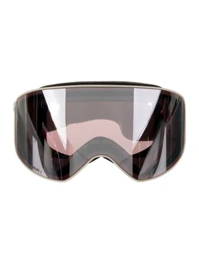 Pre-owned Chloé Oversize Mirrored Sunglasses In Neutral