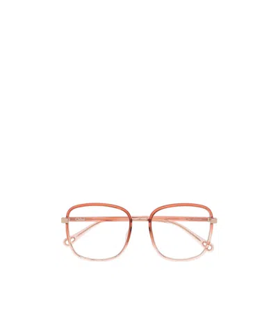 Chloé Oversize Rounded-square Frames In Nude