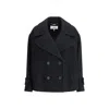 Chloé Oversize Short Coat In Black