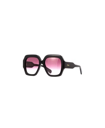 Chloé Oversize Square-frame Sunglasses In Black
