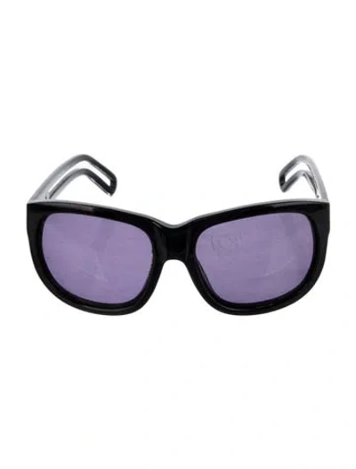 Pre-owned Chloé Oversize Tinted Sunglasses In Black