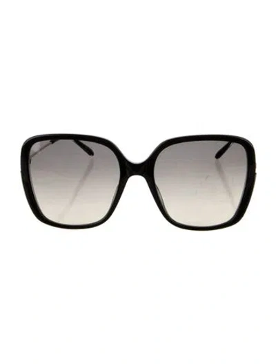 Pre-owned Chloé Oversize Tinted Sunglasses In Black