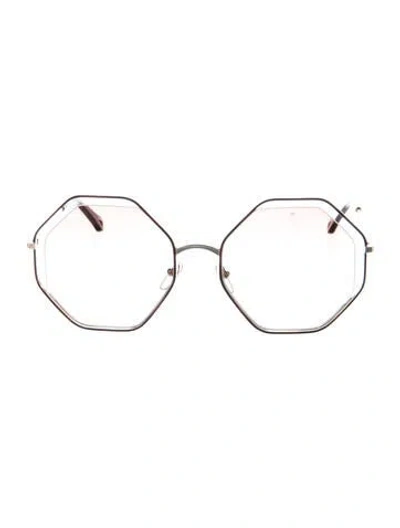 Pre-owned Chloé Oversize Tinted Sunglasses In Multi