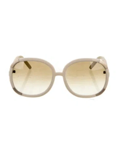 Pre-owned Chloé Oversize Tinted Sunglasses In Neutral