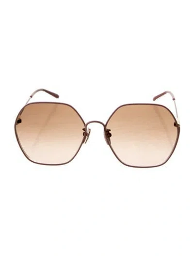 Pre-owned Chloé Oversize Tinted Sunglasses In Neutral