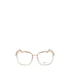 Chloé Oversize Transparent-effect Glasses In White