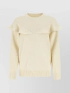 CHLOÉ OVERSIZED CASHMERE KNIT WITH FLOUNCE ACCENTS