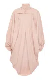 Chloé Oversized Cotton Coat In Pink