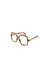 Chloé Oversized-frame Glasses In Brown