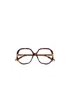 Chloé Oversized-frame Glasses In Brown