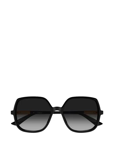 Chloé Oversized-frame Sunglasses In Black