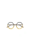 Chloé Oversized Geometric-frame Glasses In Multicolor