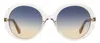Chloé Oversized Gradient Sunglasses In White