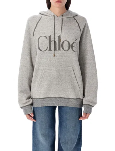 CHLOÉ CHLOÉ OVERSIZED LOGO HOODIE