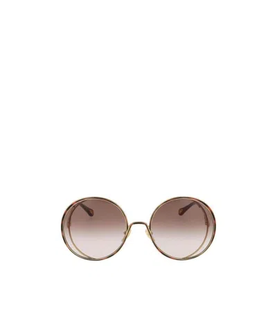 Chloé Oversized Round-frame Sunglasses In Multi