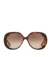 Chloé Oversized Round Sunglasses In Black