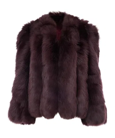 CHLOÉ CHLOÉ OVERSIZED SHEARLING SHORT COAT