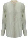 Chloé Oversized Silk Blouse In Blue