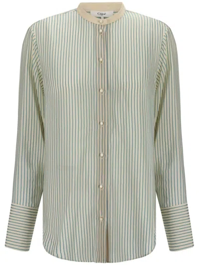 CHLOÉ OVERSIZED SILK BLOUSE