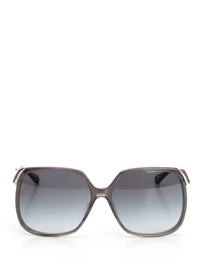 Chloé Oversized Square Sunglasses In Gold