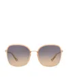 Chloé Oversized Square Sunglasses In Orange