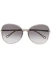 Chloé Oversized Sunglasses In Gray