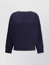 Chloé Oversized Wool Knit Crew Neck Sweater