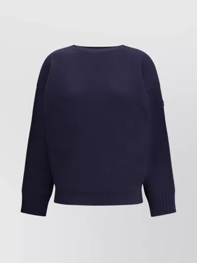 Chloé Oversized Wool Knit Crew Neck Sweater