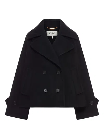 Chloé Oversized Wool Short Coat